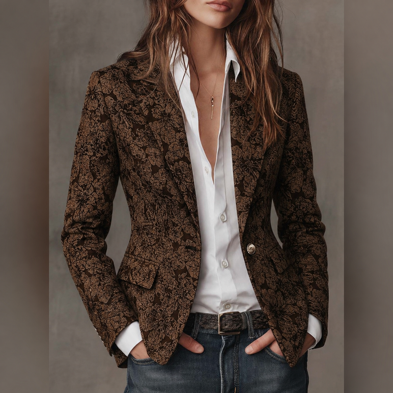 Blazer Jacquard Entallado