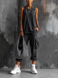 Conjunto Camisa y Pantalón Fluido de Lino de Bambú