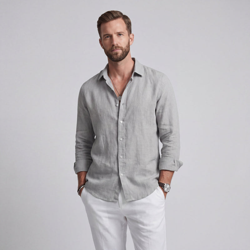 Camisa de Lino Corte Relajado