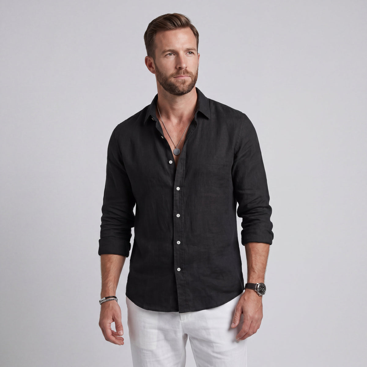 Camisa de Lino Corte Relajado