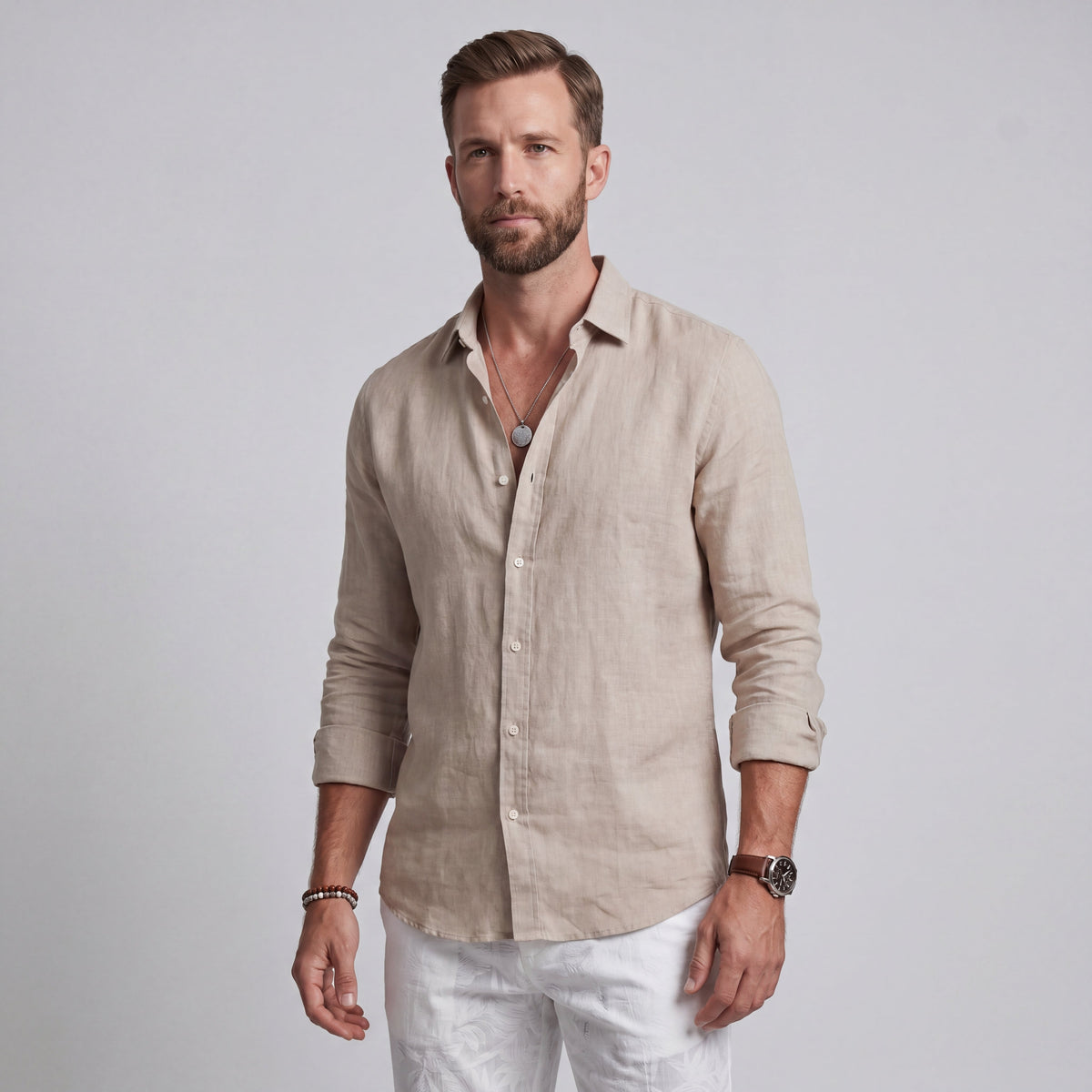 Camisa de Lino Corte Relajado
