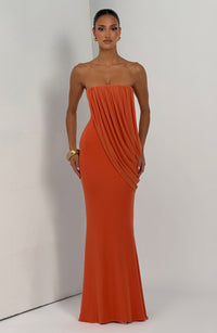 Vestido Maxi Palabra de Honor Daniela