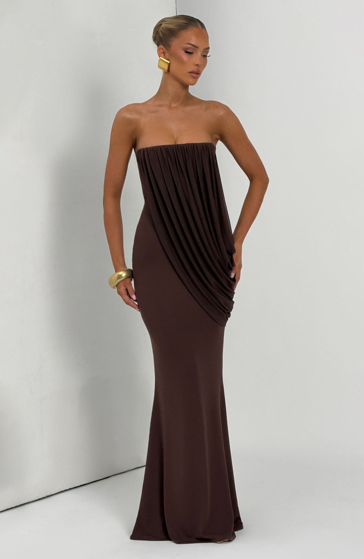 Vestido Maxi Palabra de Honor Elvira