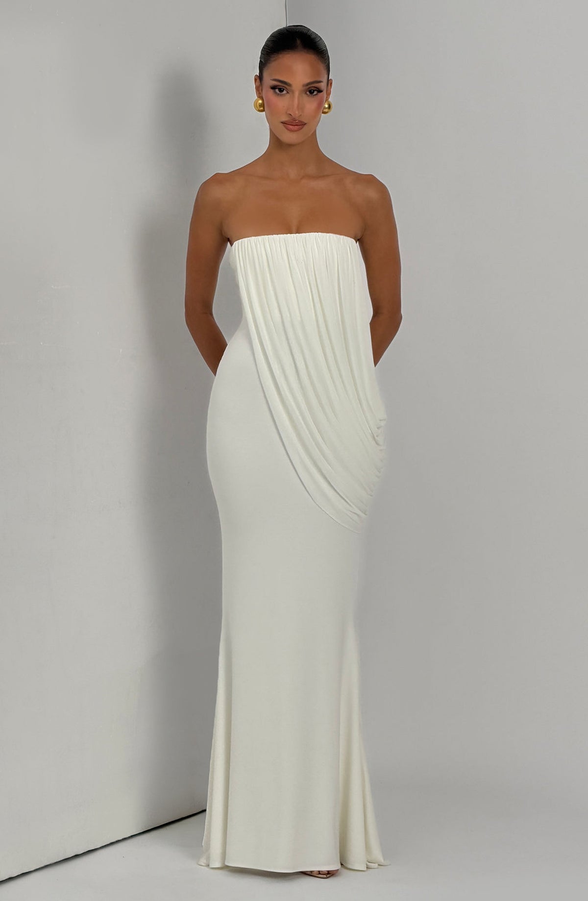 Vestido Maxi Palabra de Honor Elvira