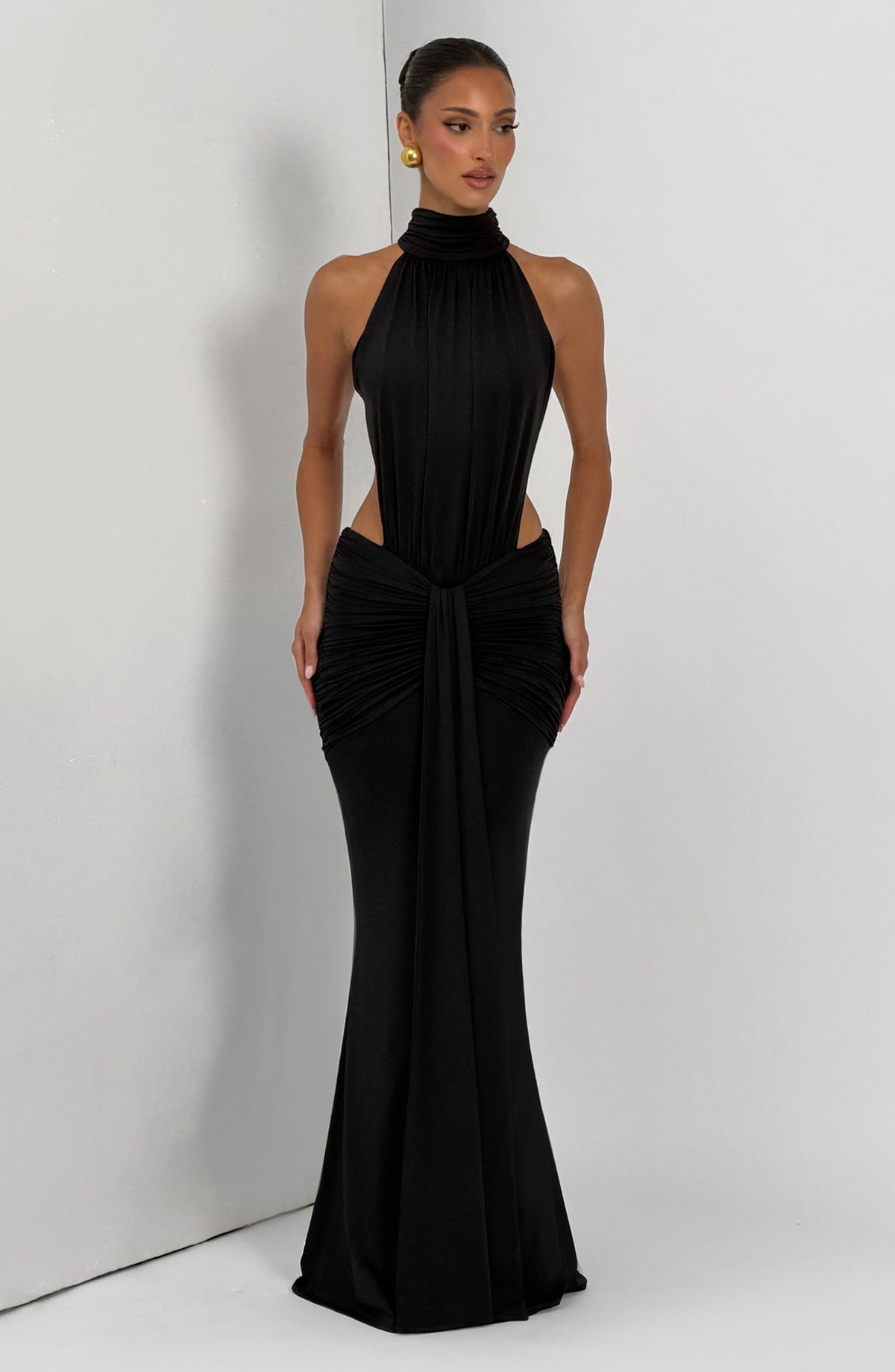 Vestido Maxi de Cuello Alto Silvia