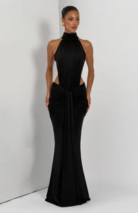 Vestido Maxi de Cuello Alto Silvia