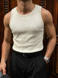 Camiseta Punto Tirantes Beige