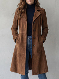 Abrigo Trench de Ante Vintage