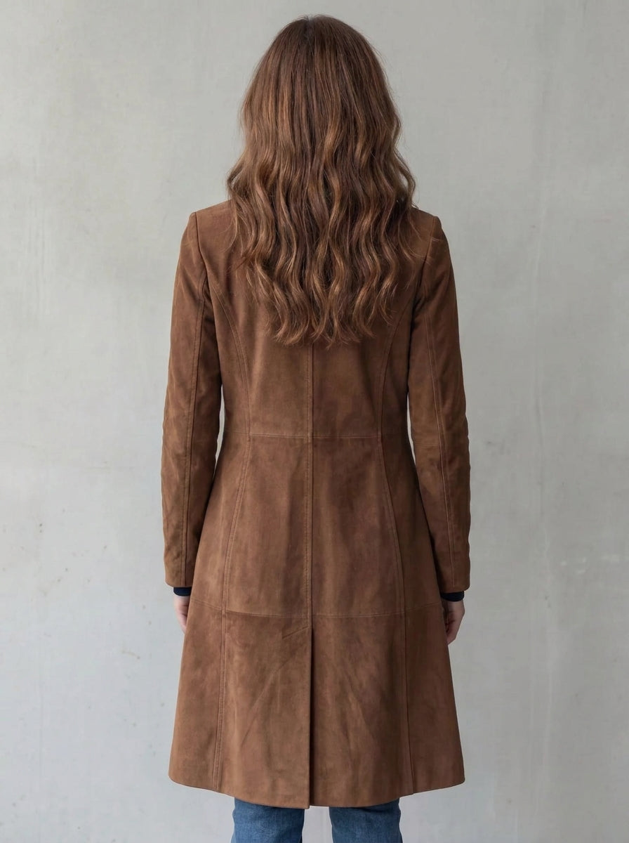 Abrigo Trench de Ante Vintage