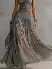 Conjunto Top y Falda Plisado