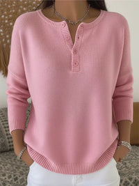 Jersey Henley de Punto con Botones