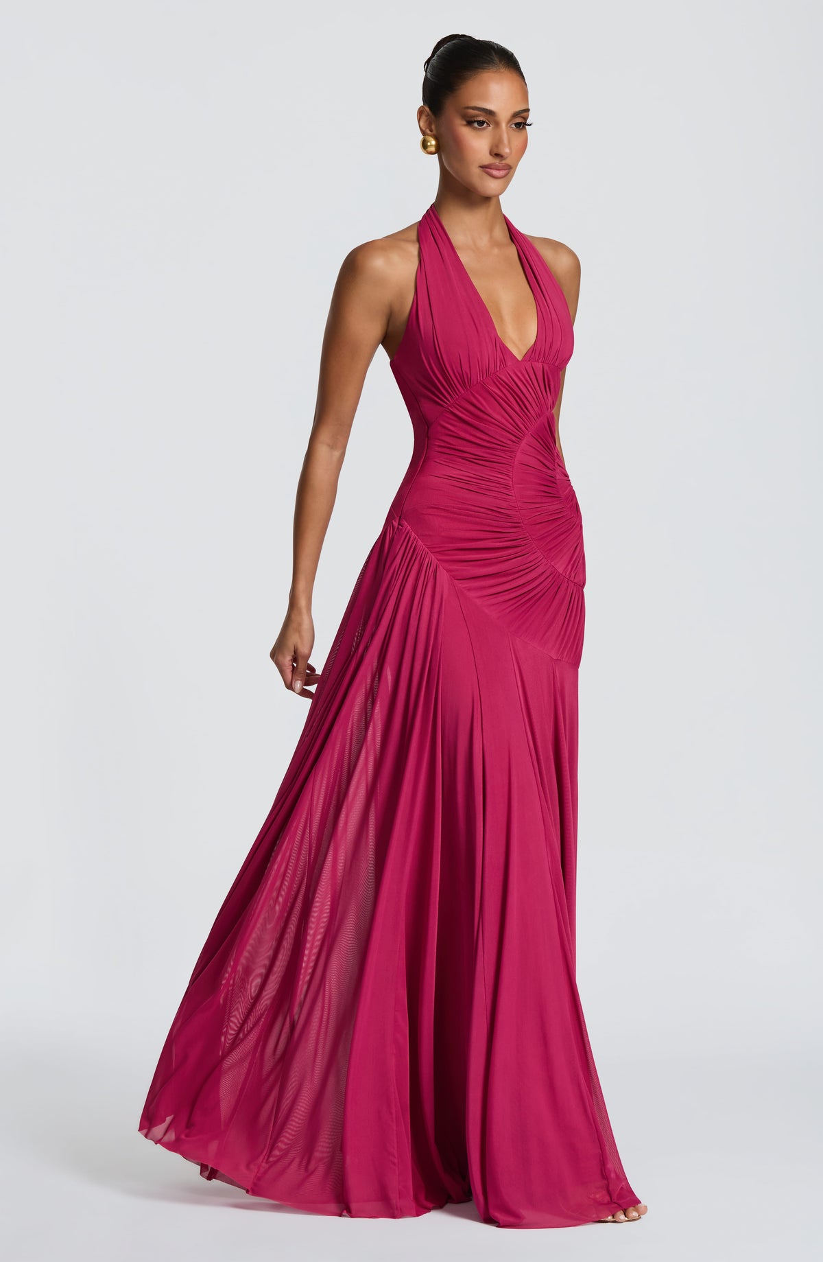 Vestido Maxi Halter Carmen Ariana