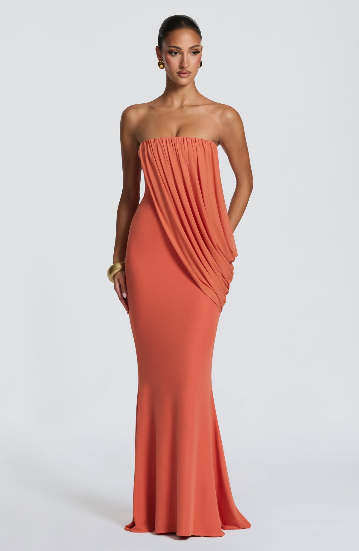 Vestido Maxi Palabra de Honor Daniela