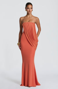 Vestido Maxi Palabra de Honor Daniela