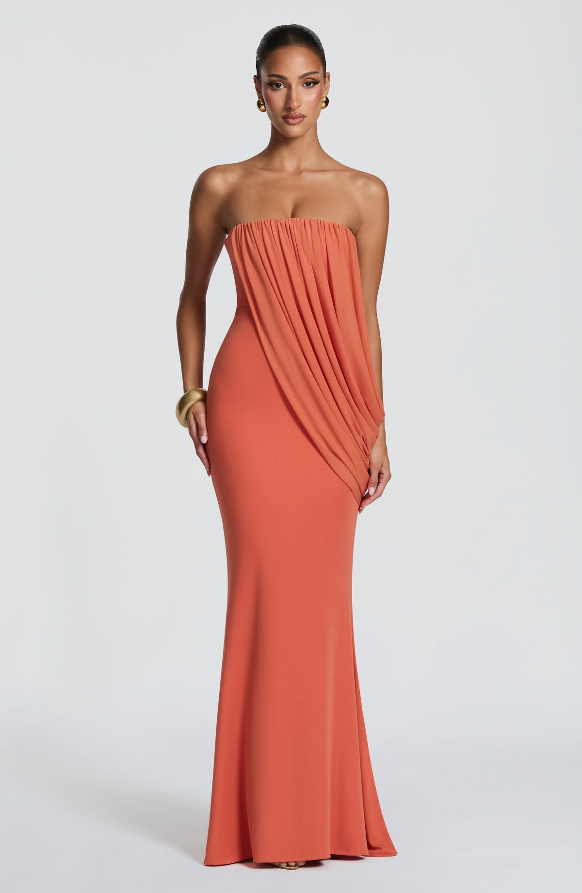 Vestido Maxi Palabra de Honor Daniela
