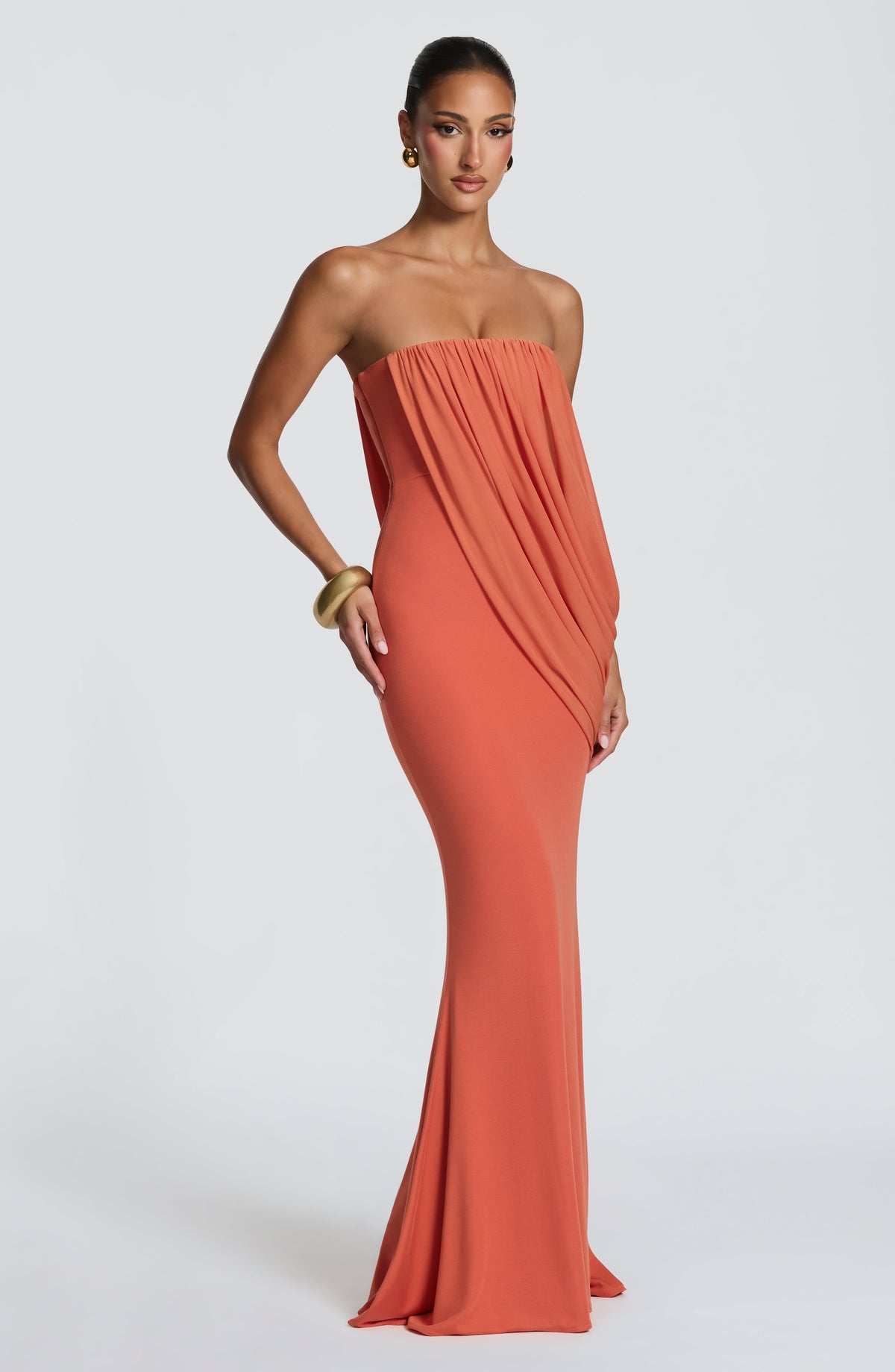 Vestido Maxi Palabra de Honor Daniela