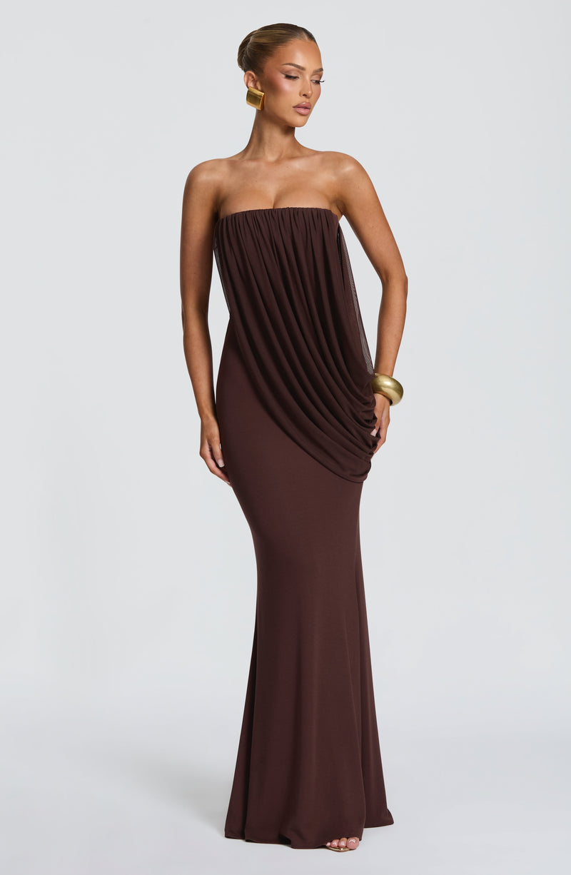 Vestido Maxi Palabra de Honor Elvira