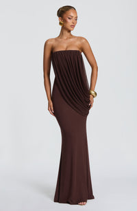 Vestido Maxi Palabra de Honor Daniela