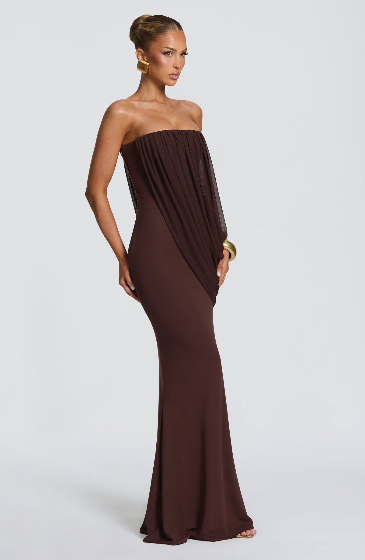 Vestido Maxi Palabra de Honor Elvira