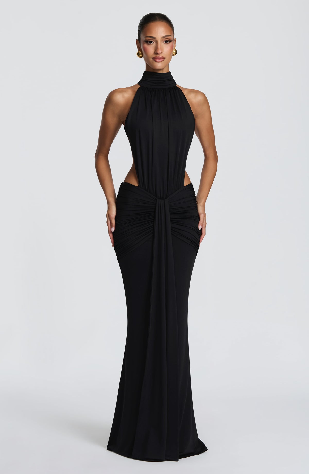 Vestido Maxi de Cuello Alto Silvia
