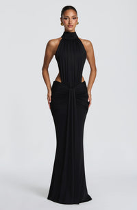 Vestido Maxi de Cuello Alto Silvia