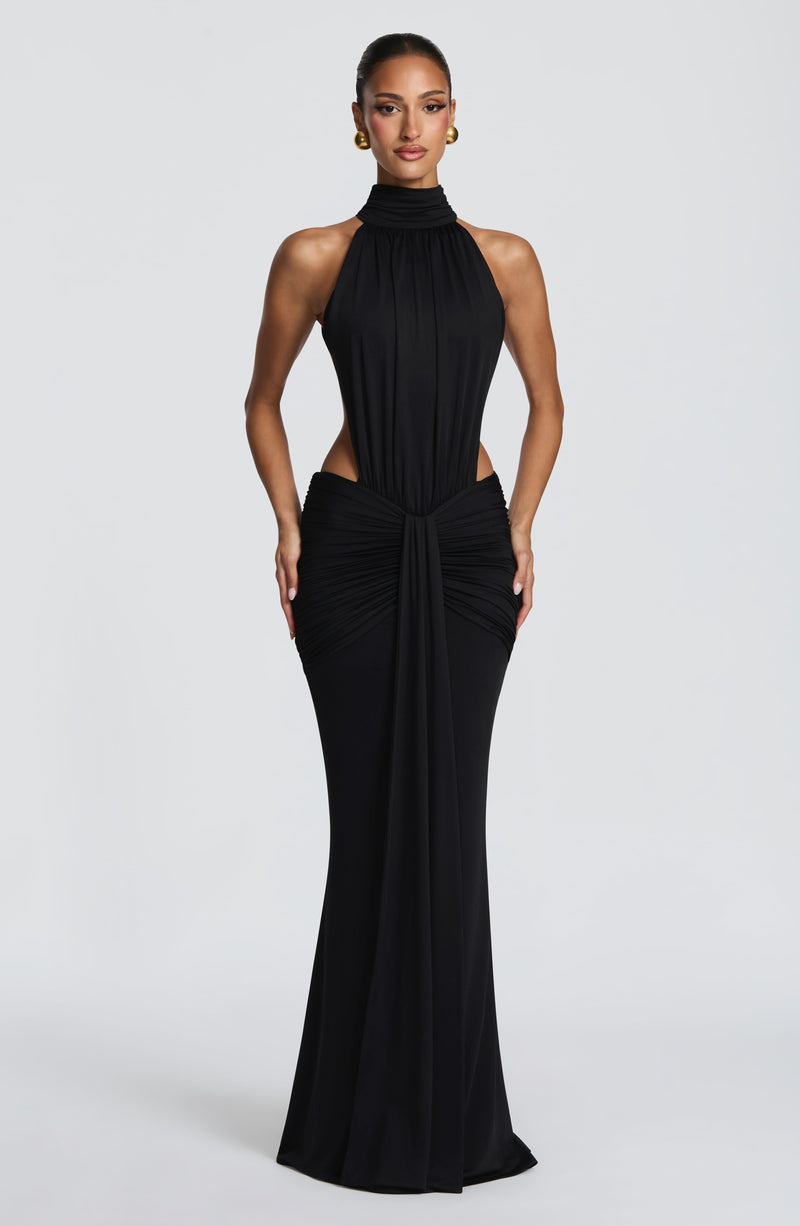 Vestido Maxi de Cuello Alto Silvia