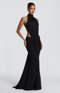 Vestido Maxi de Cuello Alto Silvia