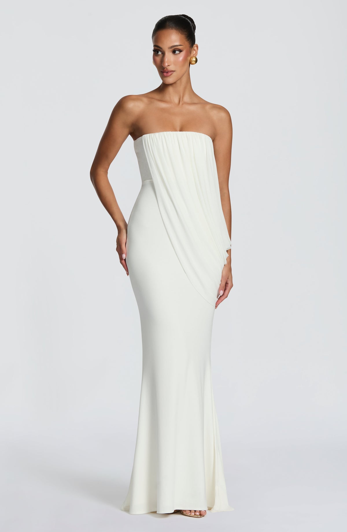 Vestido Maxi Palabra de Honor Daniela