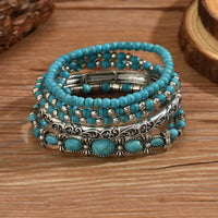 Conjunto de Pulseras Turquesas