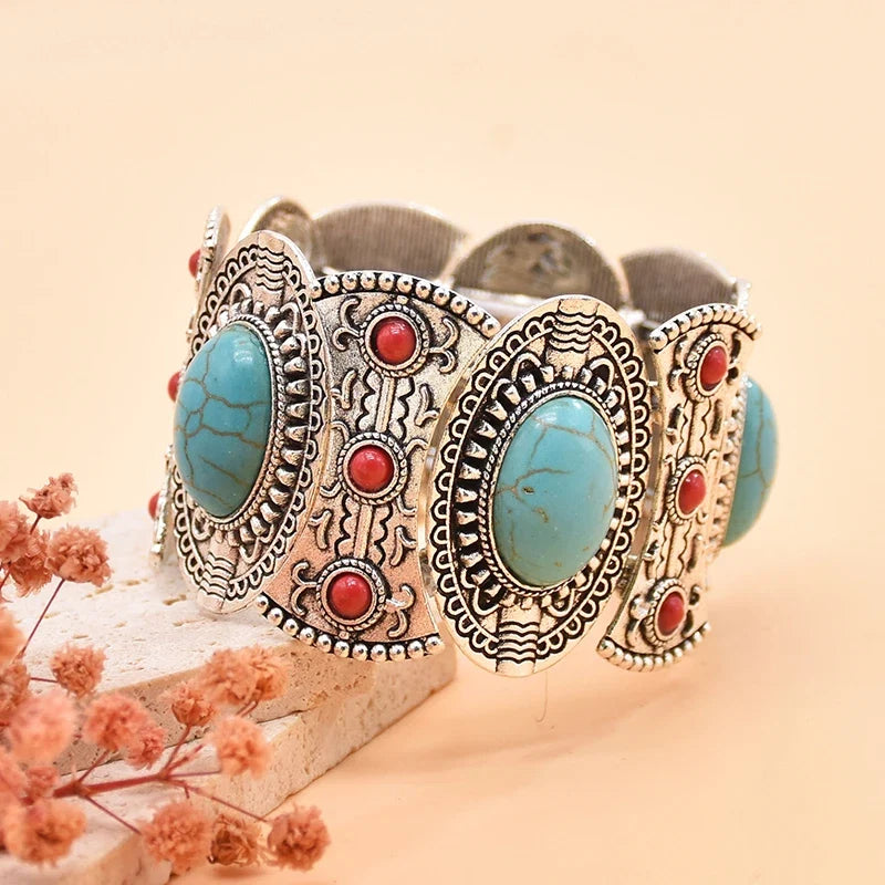 Pulsera Boho Vintage Turquesa