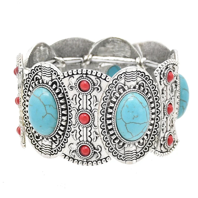 Pulsera Boho Vintage Turquesa