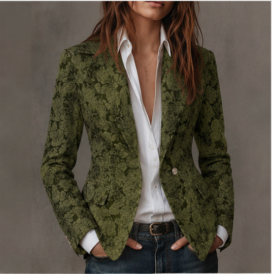 Blazer Jacquard Entallado