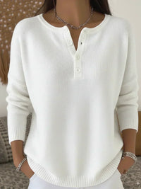 Jersey Henley de Punto con Botones