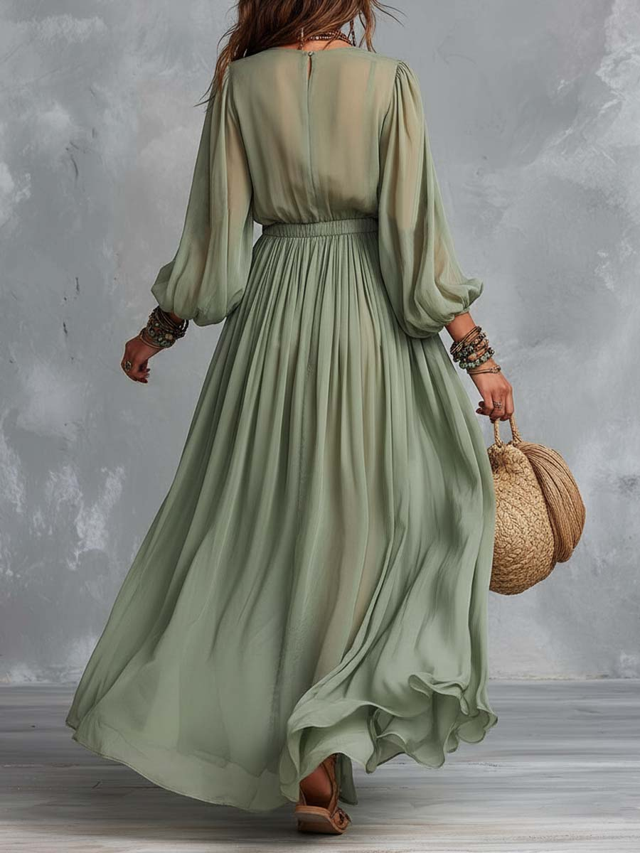 Vestido Maxi Bohemio Floral