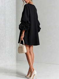 Minivestido Floral con Botones
