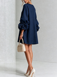 Minivestido Floral con Botones