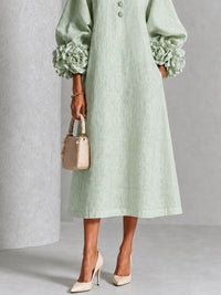 Vestido Midi Salvia Floral