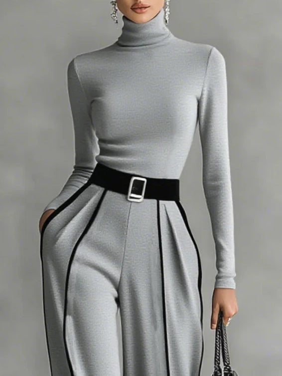 Conjunto Elegante Detalles a Contraste