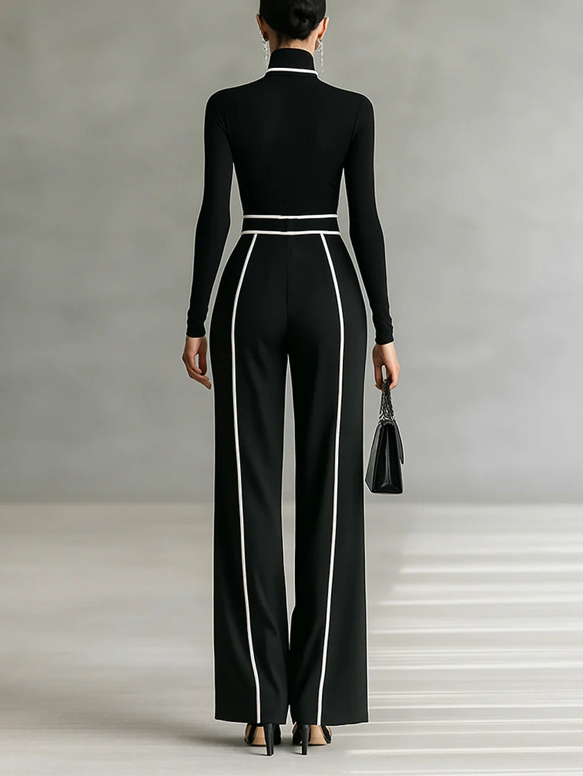Conjunto Elegante Detalles a Contraste