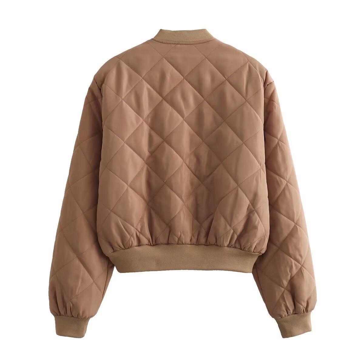 Chaqueta Bomber Acolchada Cuello Redondo