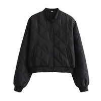 Chaqueta Bomber Acolchada Cuello Redondo