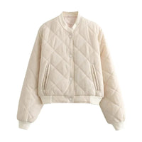 Chaqueta Bomber Acolchada Cuello Redondo