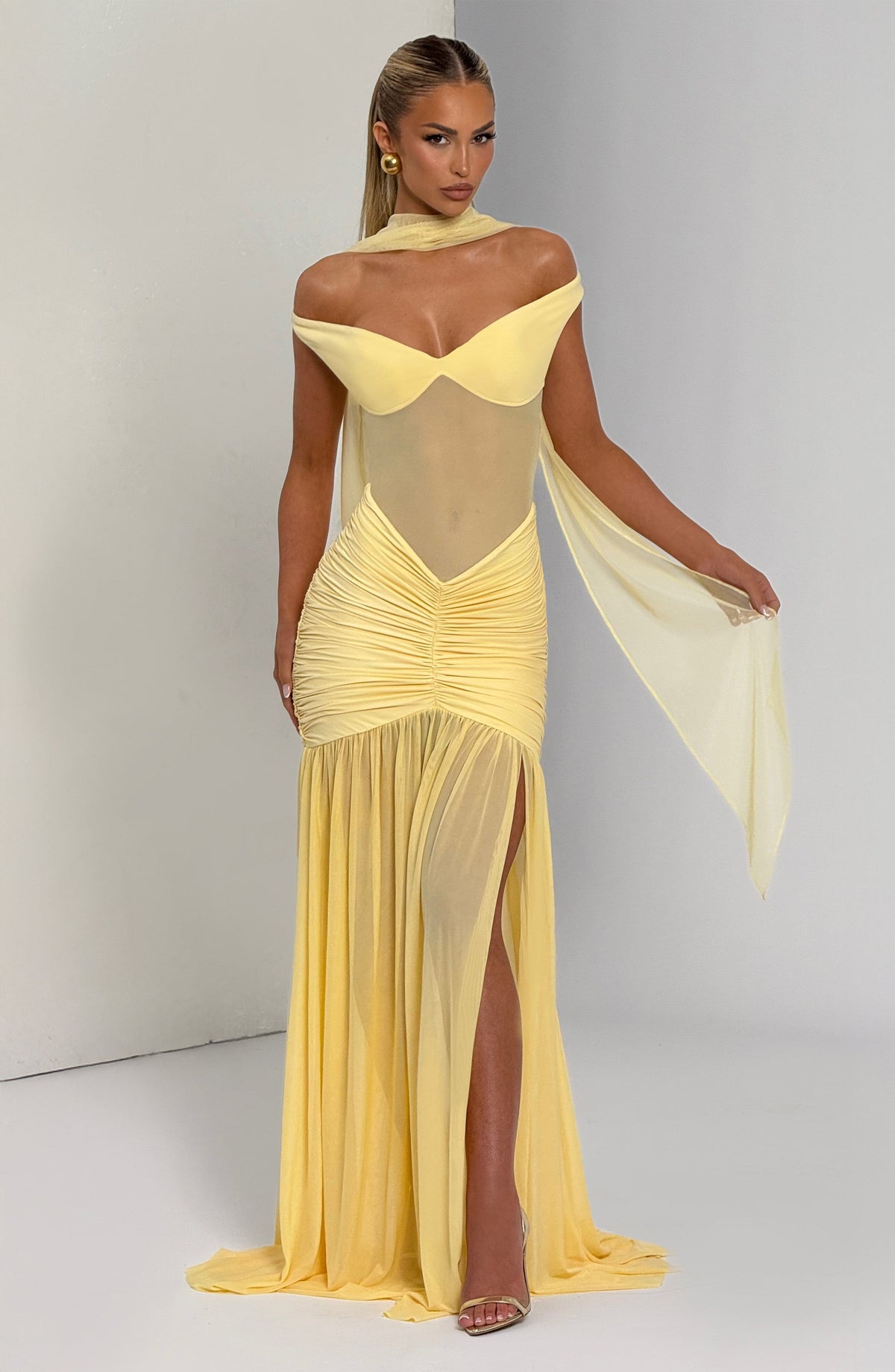 Vestido Maxi Bardot Mireia Jara