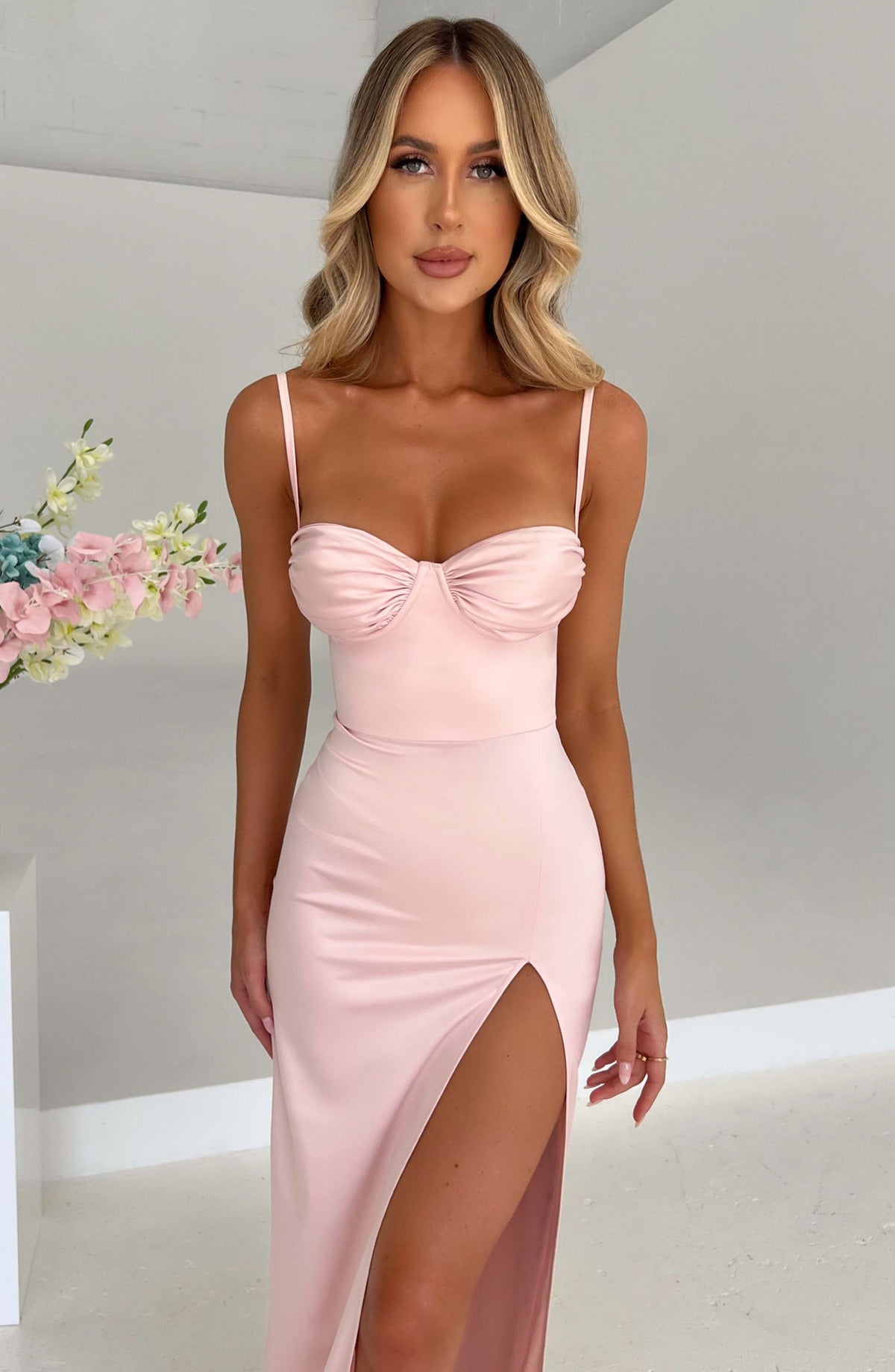 Vestido Maxi Drapeado Ivana