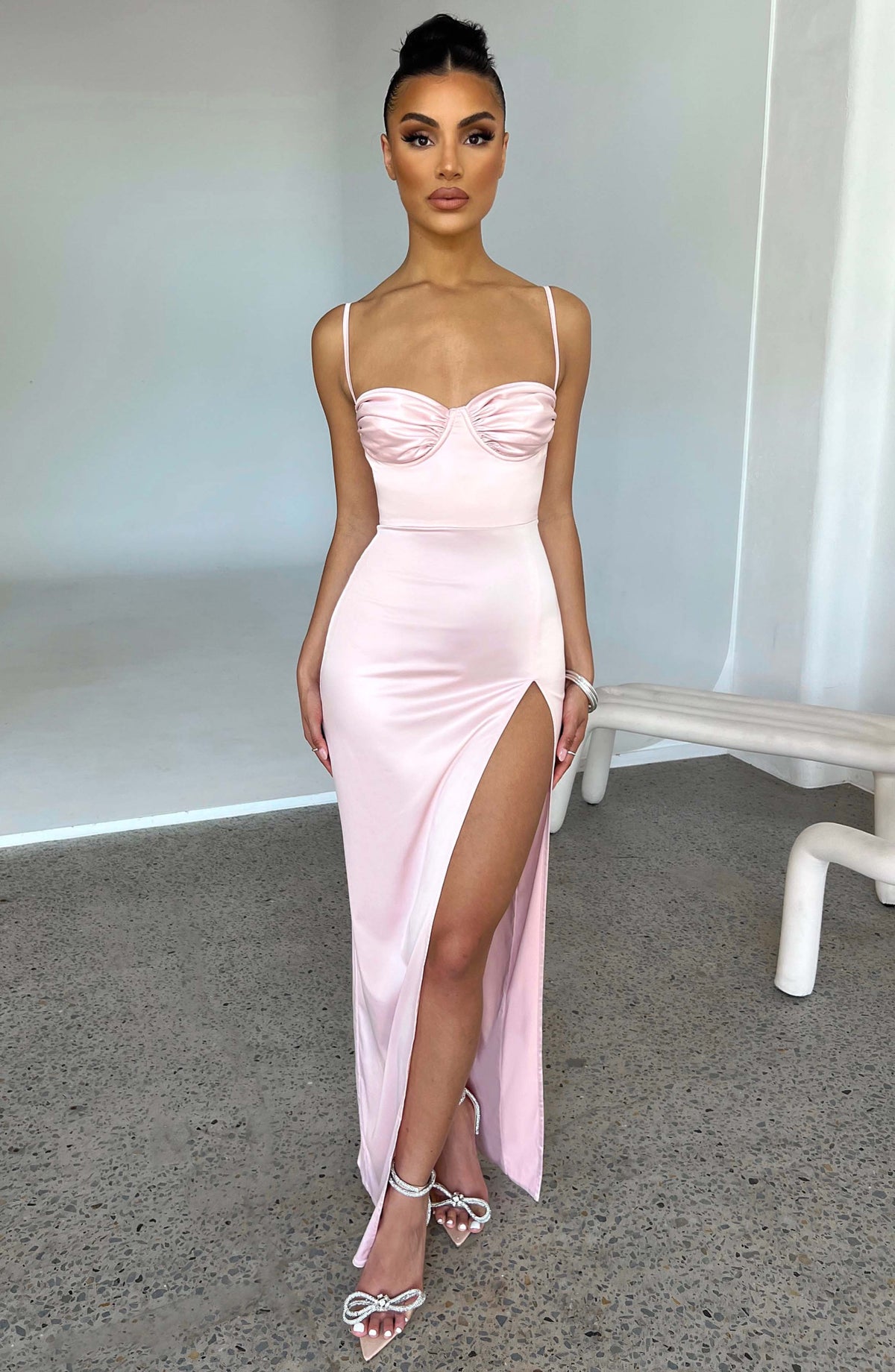 Vestido Maxi Drapeado Ivana