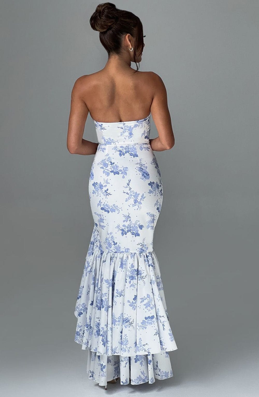 Vestido Maxi Palabra de Honor Rosa