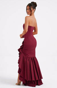 Vestido Maxi Palabra de Honor Nadia
