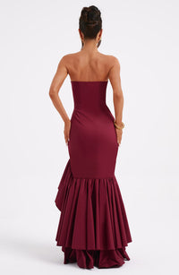 Vestido Maxi Palabra de Honor Nadia