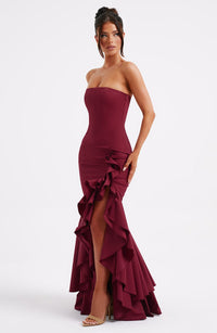 Vestido Maxi Palabra de Honor Nadia