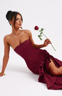Vestido Maxi Palabra de Honor Nadia